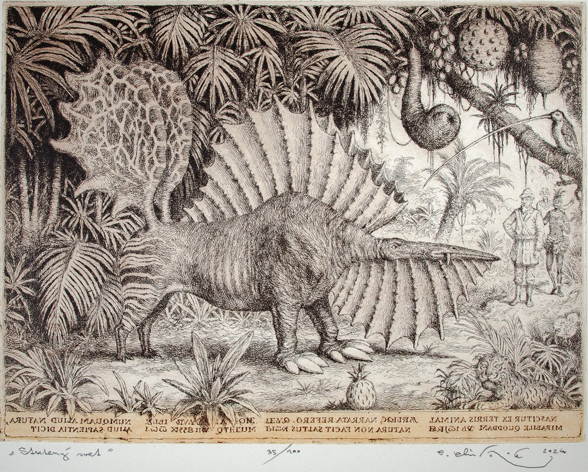 Peter Kľúčik - Stratený svet - obrazy - grafika - lept