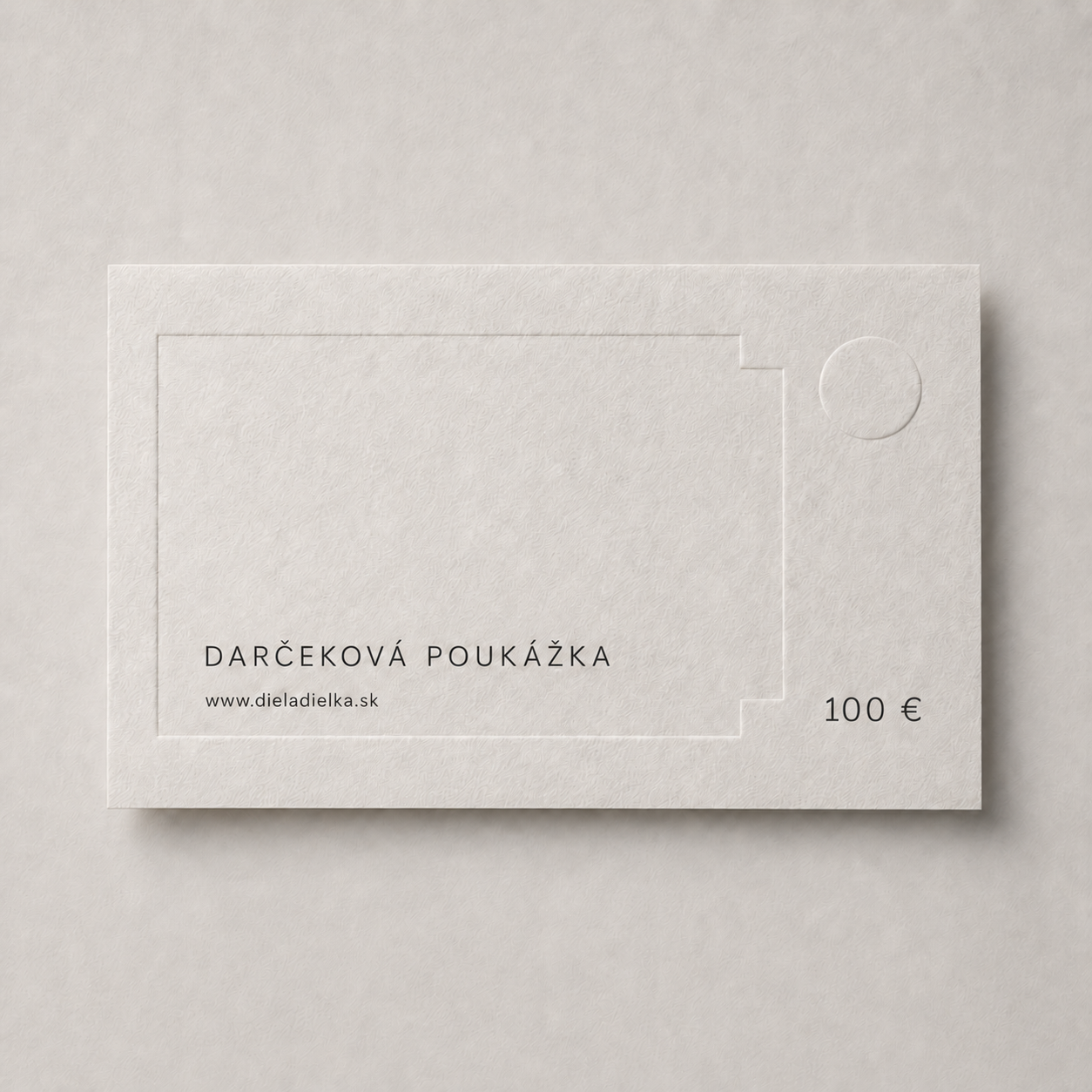 Diela a dielka | Darčeková poukážka | Voucher 100,- Eur
