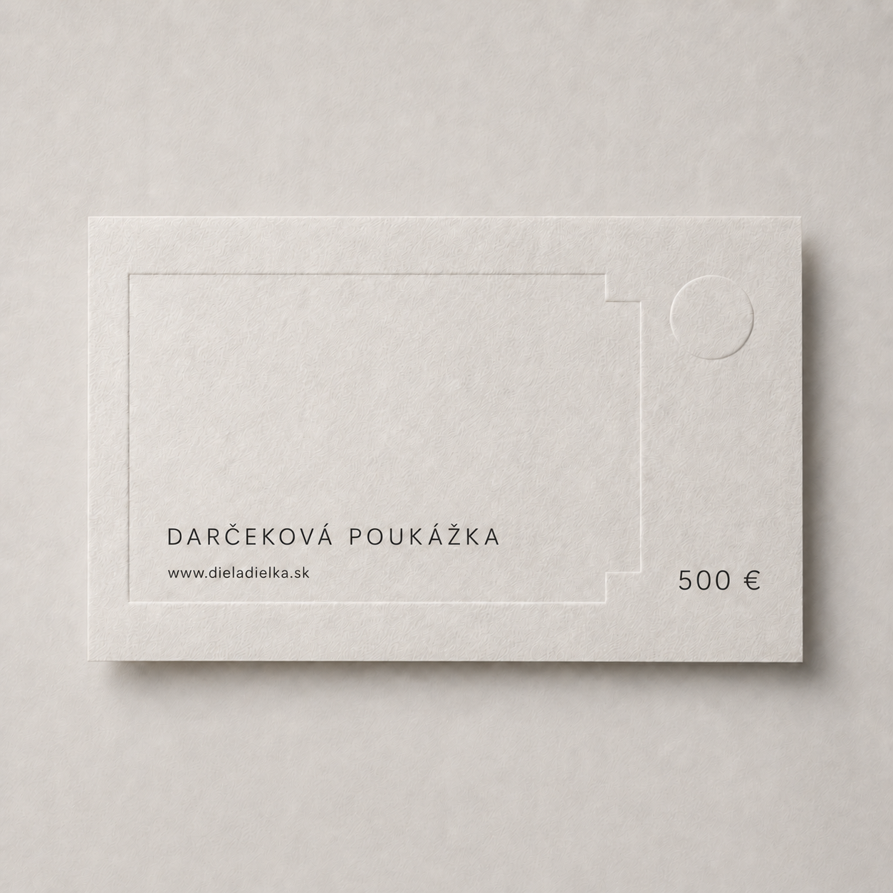 Diela a dielka | Darčeková poukážka | Voucher 500,- Eur