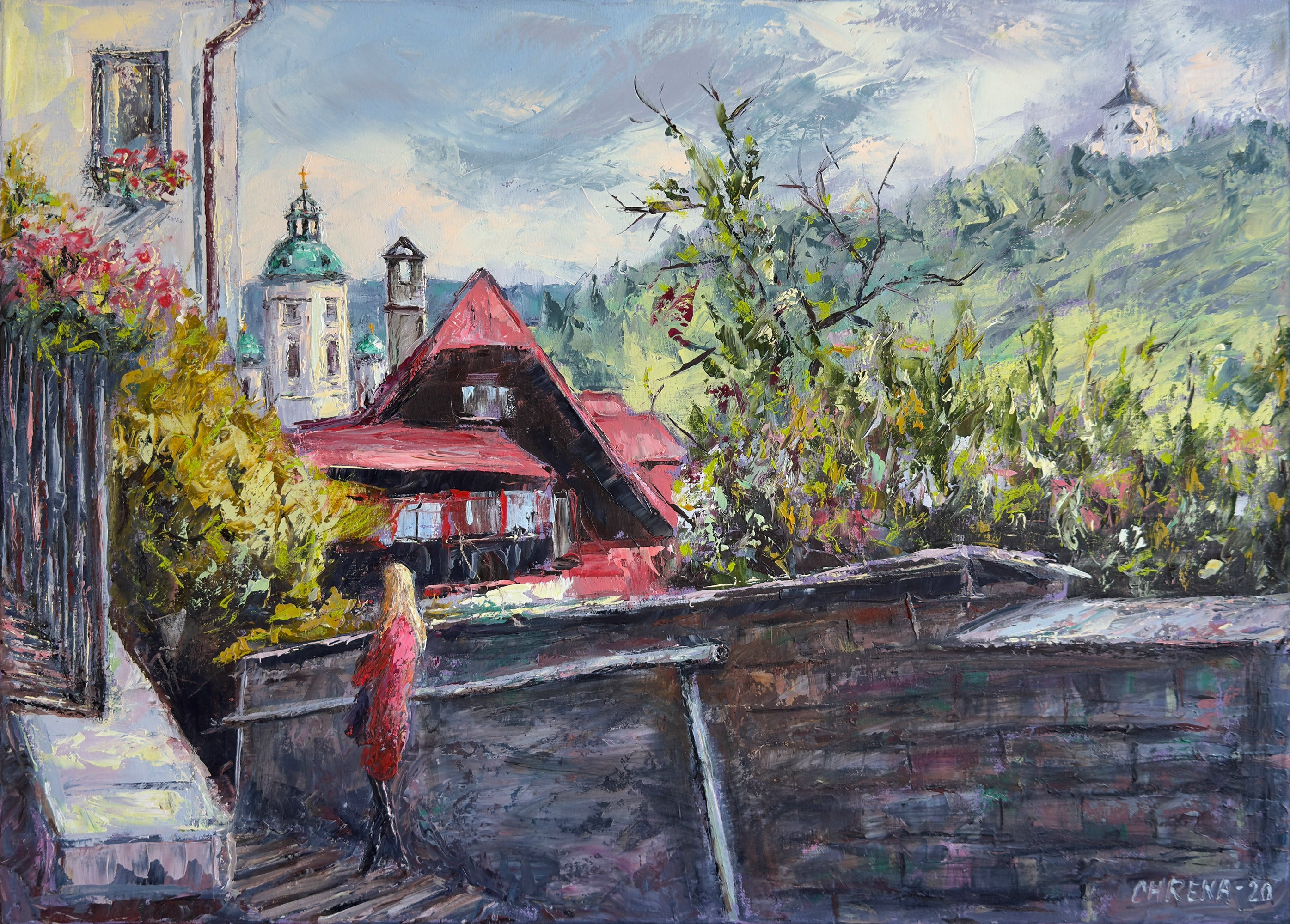 Banská Štiavnica - schody od Dolnej ružovej