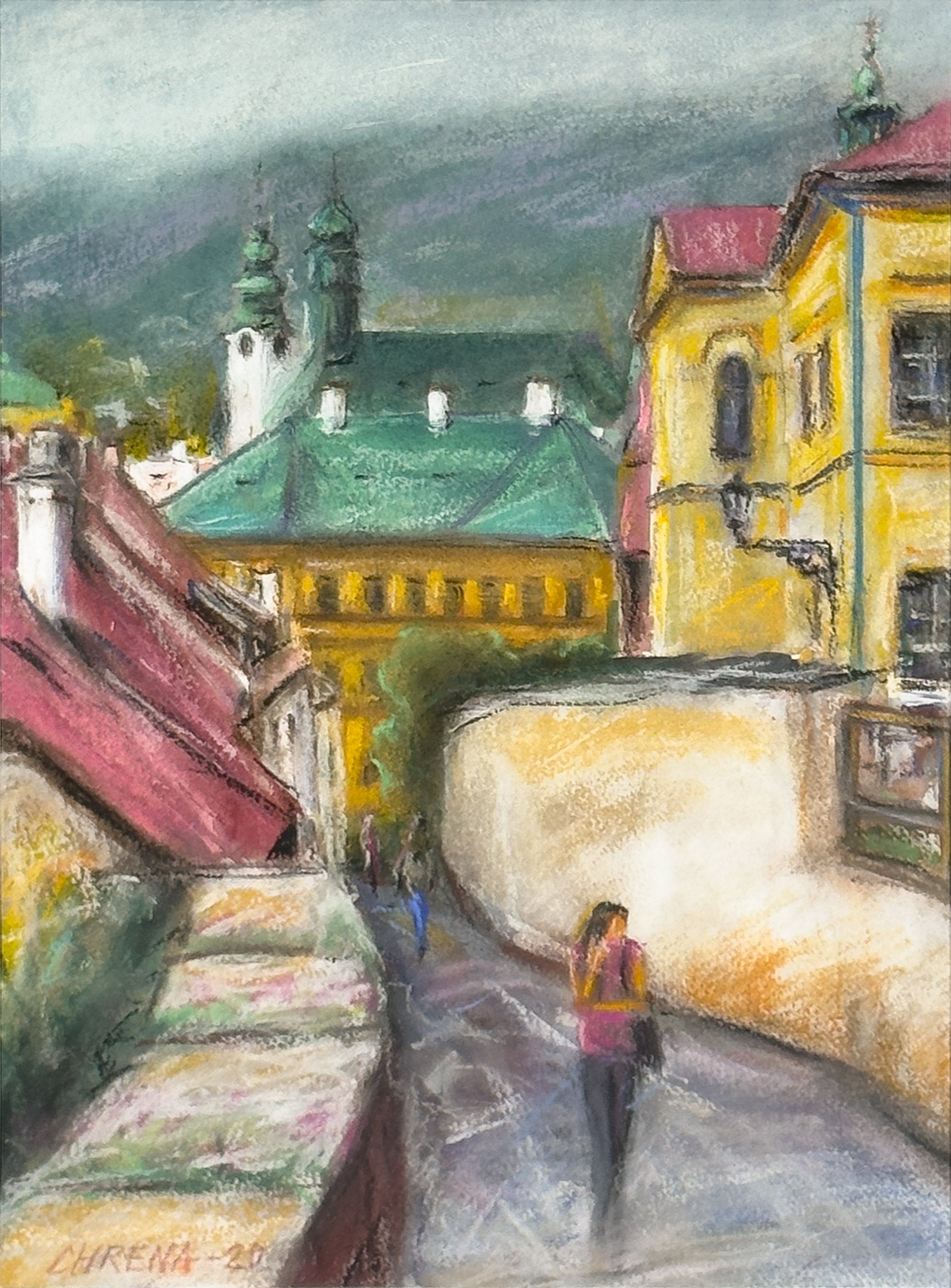 Banská Štiavnica - ulička do mesta
