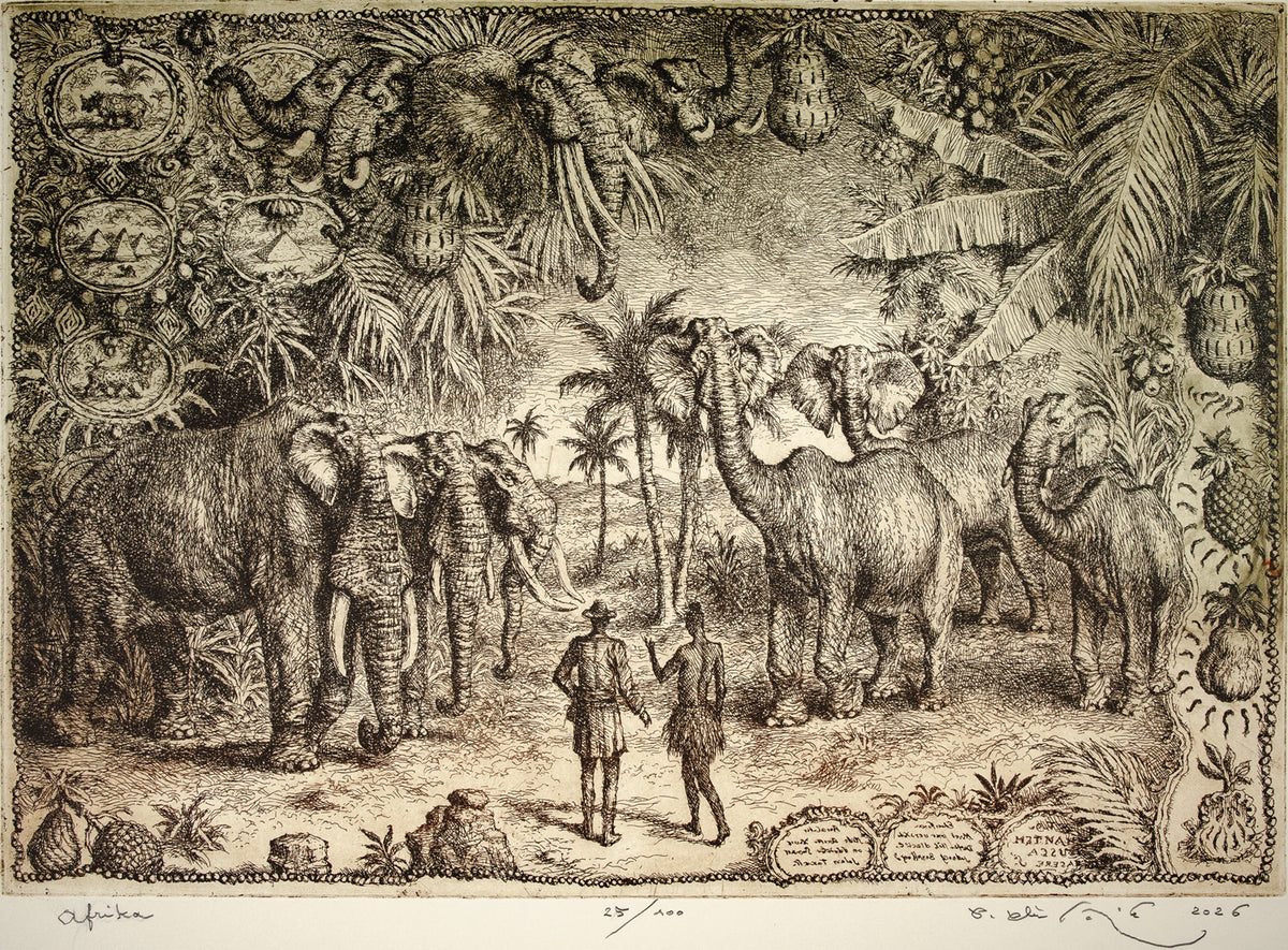 Peter Kľúčik - Afrika - obrazy - grafika - lept