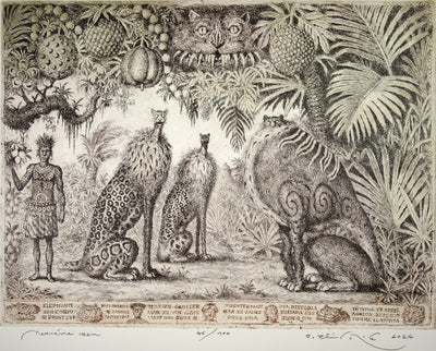Peter Kľúčik - Neznáma zem - obrazy - grafika - lept