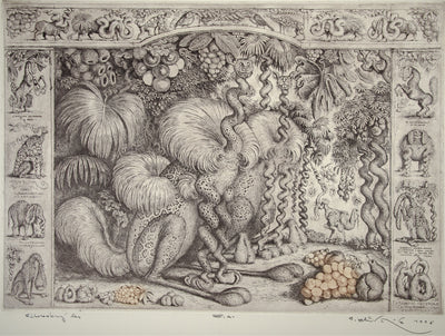 Peter Kľúčik - Pitoreskný les - obrazy - grafika - lept