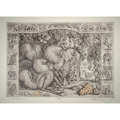 Peter Kľúčik - Pitoreskný les - obrazy - grafika - lept