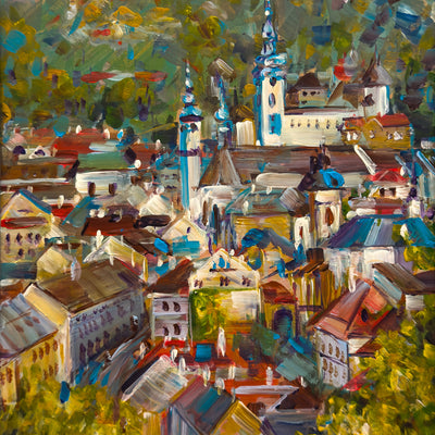 Pohľad na mesto, Banská Štiavnica