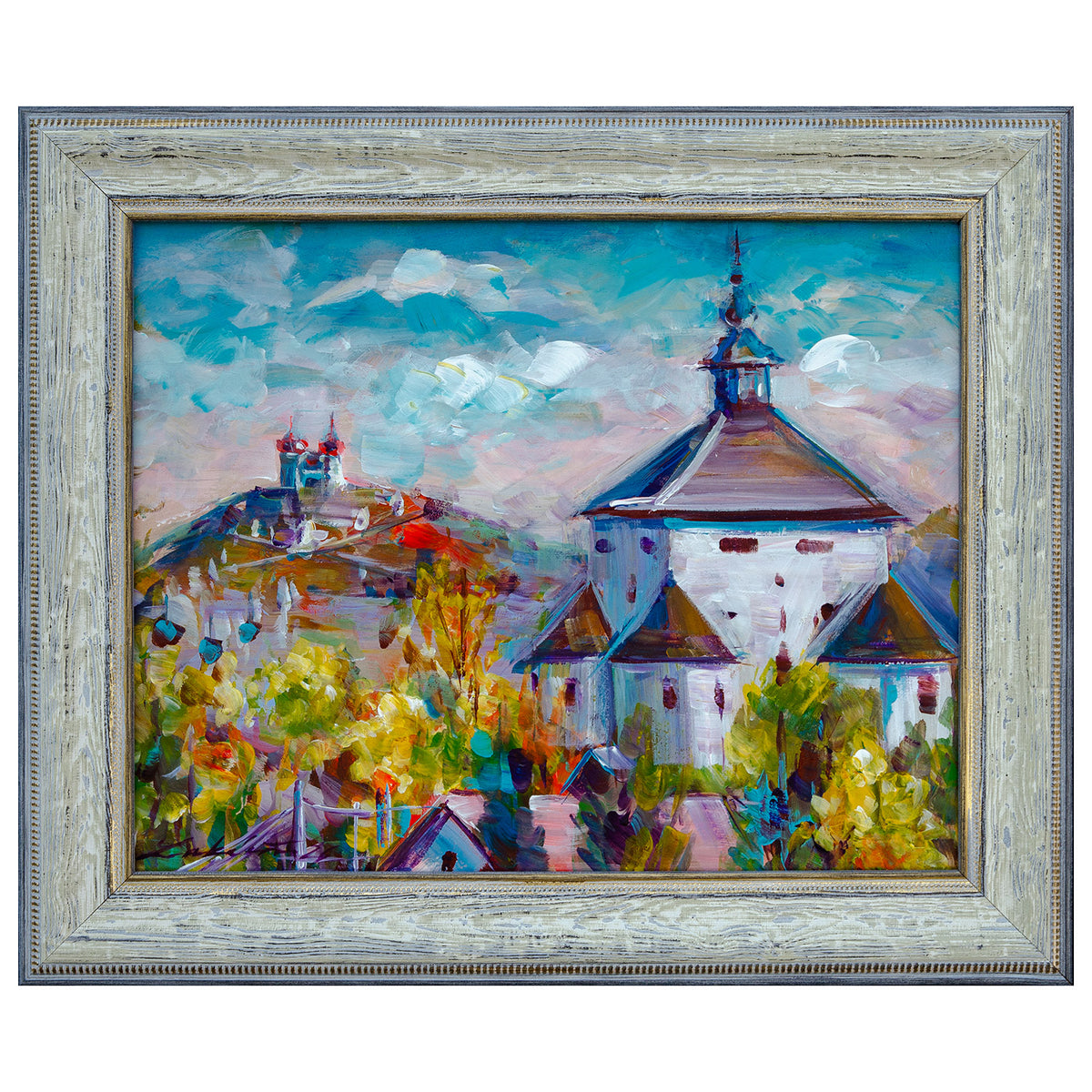Banská Štiavnica - Nový zámok - Zuzana Lukáčová - originálna maľba - obrazy