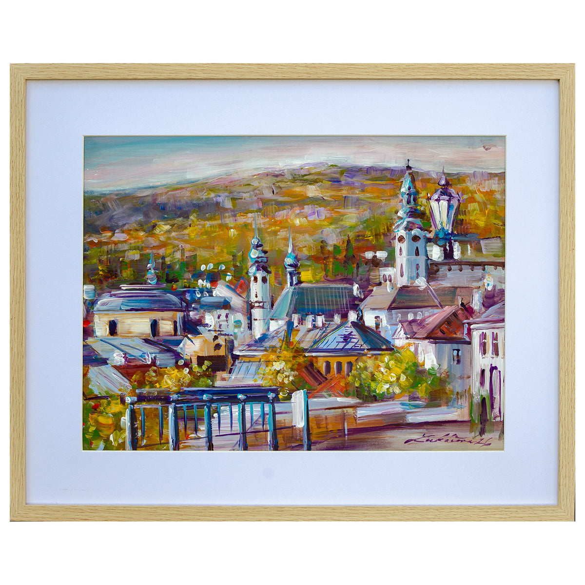 Zuzana Lukáčová - Banská Štiavnica - Ružová ulica III - originálna maľba - obrazy