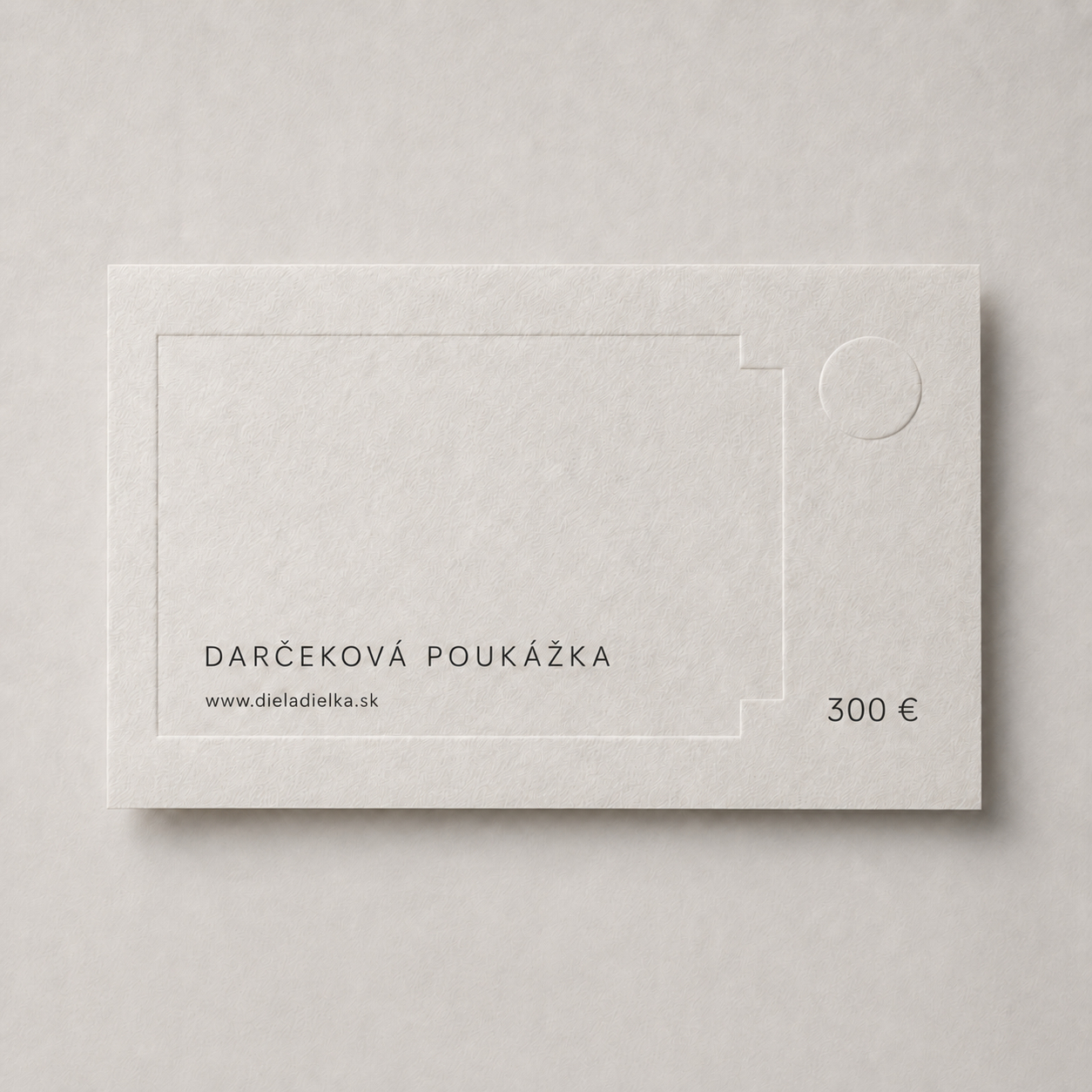 Diela a dielka | Darčeková poukážka | Voucher 300,- Eur